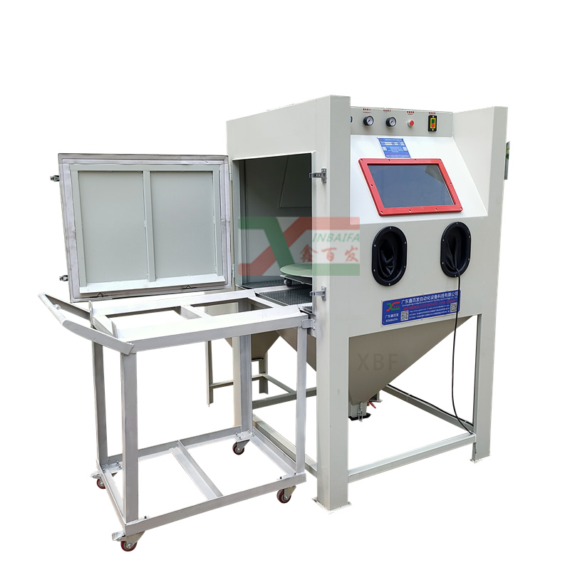 模具轉盤手動噴砂機